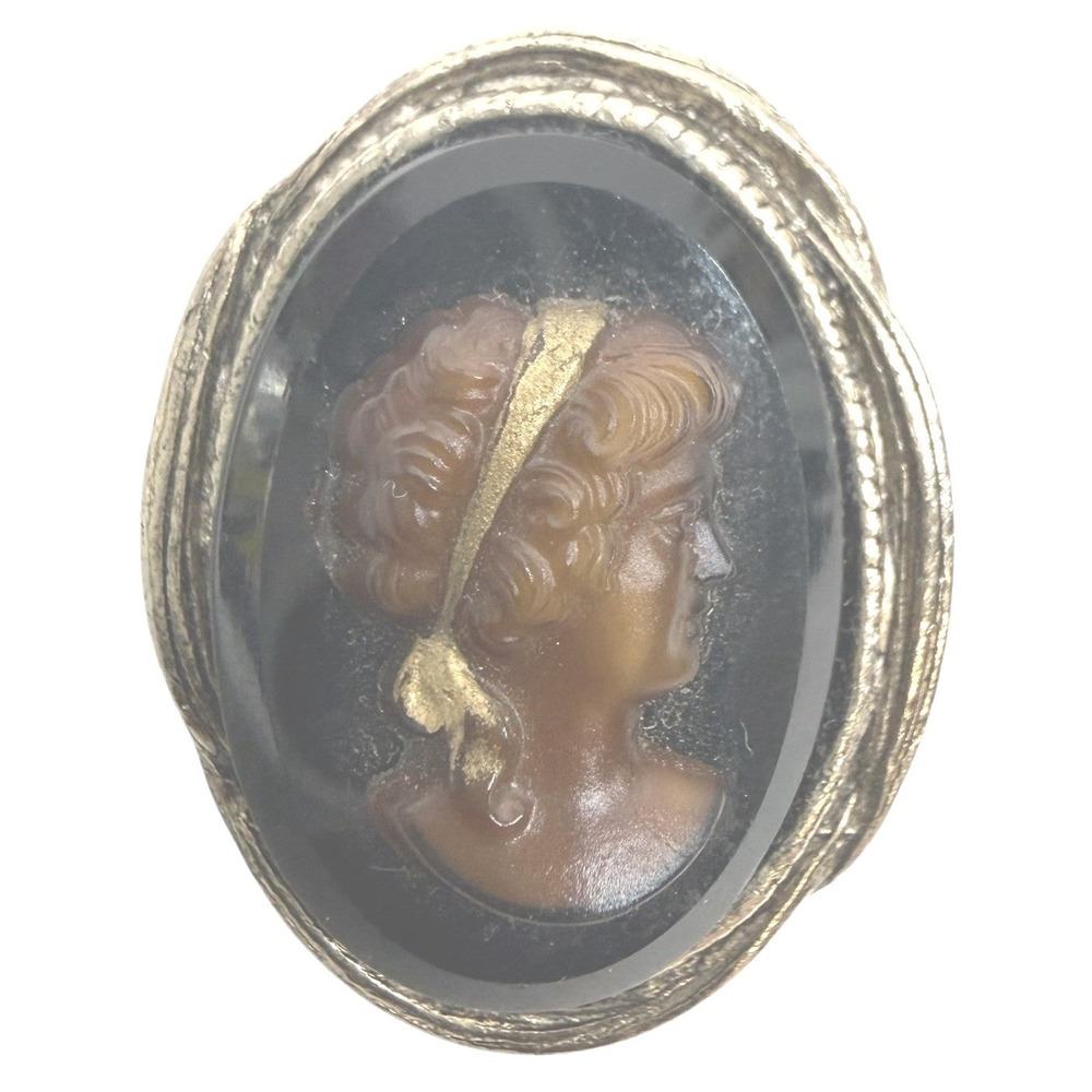 Vintage Florenza Cameo Brooch Pin‎